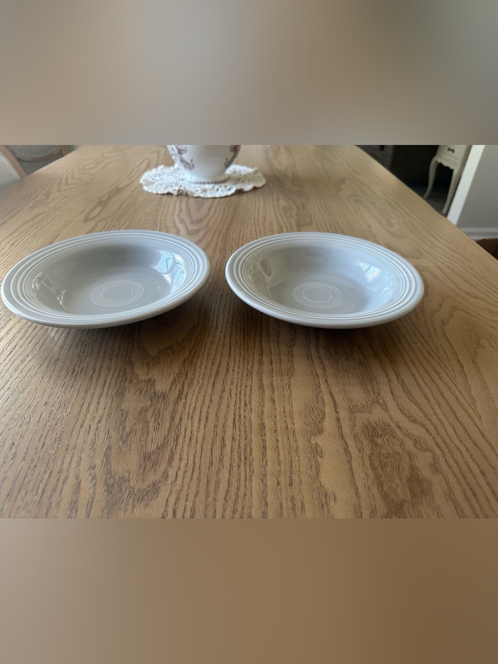 Fiestaware Gray Nested Ring Serving Bowls - Pair - Picture 1 of 4